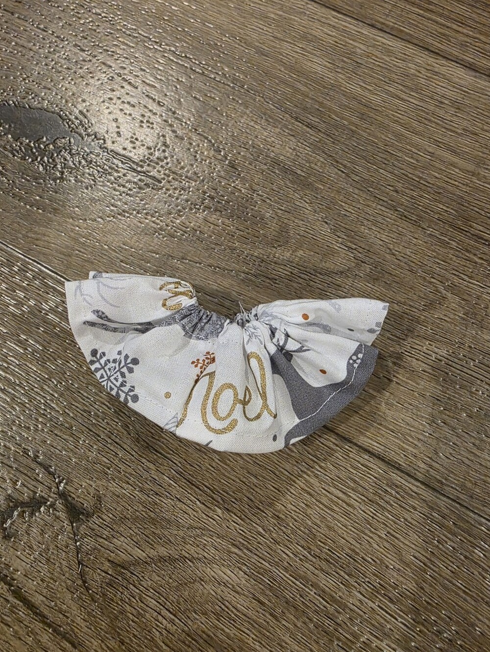 Small Desk Goose White & Gray 'Noel' Dress